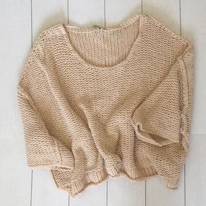 Halo Open Stitch Dolman Sweater